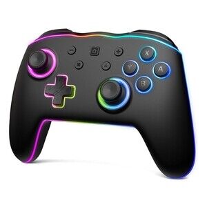 D.Gruoiza Colorful LED Pro Controllers for Switch/Lite/OLED, Wireless Controller